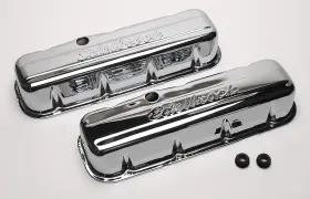 4680 Edelbrock Signature Series Chrome Valve Covers Chevy Bbc 396 427 454