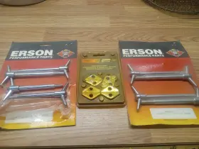 E981316 Erson Vintage Nos Chrome Valve Cover T-bar Wing Nut Bolts Hold Down For Chevy