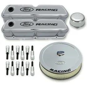 302-510 Ford Engine Dress Up Kit Chrome With Racing Log