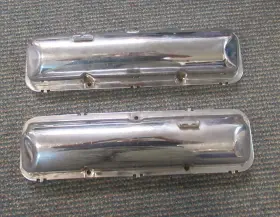 C3az-6582 Ford 1960-64 And Mercury Original/used Fe Chrome Baldy Valve Covers