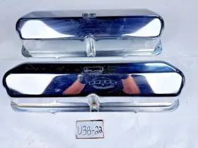 C7az6582a Ford Chrome 1965 - 1967 Mustang Galaxie Fairlane 352 390 428 Valve Covers U3b-21