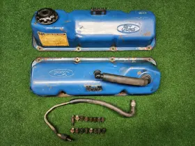 D3ae-9c485 Ford D3ae-9c485- 1970-73 Oem 351c 351m 400m Sbf Valve Cover Set Complete
