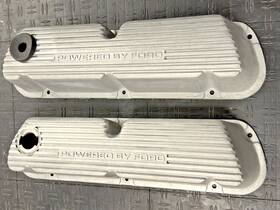 Ford E2zz-6582-b 1965-85 Powered By Mustang Aluminum Valve Covers 5.0 Ho Engine Restored Pr