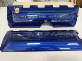 Fr3-7235-15aa Ford 2022 Gt500 Kona Blue Coil Covers Painted With White Accent Fr3-7235-15aa Ford 2022 Gt500 Kona Blue Coil Covers Painted With White Accent