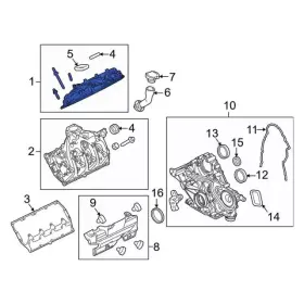 Hc3z-6582-e Ford Genuine Right Engine Valve Cover 17-25 Super Duty 6.7l Hc3z-6582-e Ford Genuine Right Engine Valve Cover 17-25 Super Duty 6.7l