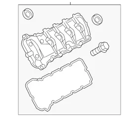 Kr3z-6582-c Ford Genuine Valve Cover Kr3z-6582-c Ford Genuine Valve Cover