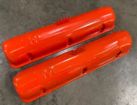 B9me-6582-fin Ford Lincoln Mercury Inch M 1958-1968 Oem Rocker Valve Cover Pair Super Marauder Monterey Mel