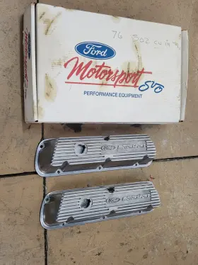 M-6582-a302 Ford Pair Motorsport Die Cast Aluminum Valve Cover Mustang Cyclone