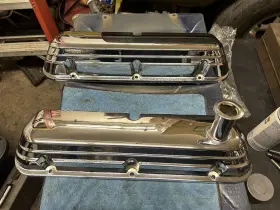M-6582-d302 Ford Oem Motorsport Efi Chrome Aluminum Valve Covers 1986-1993 Style
