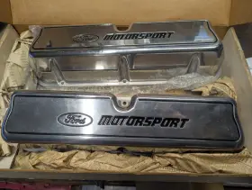 M-6582-e302 Ford New Nos Motorsport Tall Aluminum Valve Covers Sbf 289 302 351w