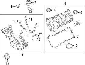 Nr3z-6582-e Ford Genuine Valve Cover