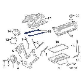 Ford Oe 1l3z9439bb For F-150 Heritage 2004 Engine Cover Seal