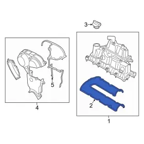 Ds7z6584b Ford Oe For Fusion 2017-2020 Engine Valve Cover Gasket