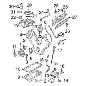 Xl3z9461ca Ford Oe For F-150 Heritage 2004 Engine Cover Seal