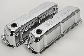 302-070 Ford Performance Stamped Steel Tall Valve Covers Small Block 289-30