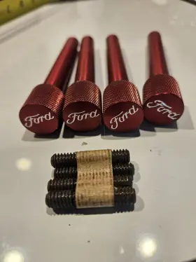44063 Ford Performance Valve Cover Hold Downs Red