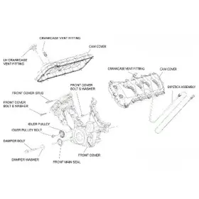 M-6580-m50 Ford Performance Timing And Valve Cover Kit Mustang Coyote 5.0l 2011-2017