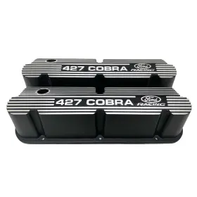 M-6582-w427b Ford Performance Small Block 427 Cobra Black Valve Covers Nos Racing #m-6582-w427b