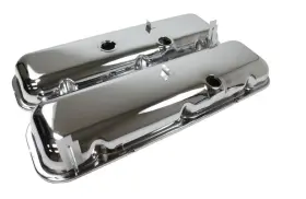 396-502 Gearhead 9503 1965-1972 Big Block Chevy Original Style Steel Valve Covers Chrome