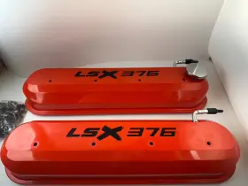 19332317 General Motors Chevrolet Performance Lsx B15 376 Valve Covers Orange
