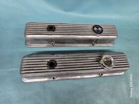 General Motors 3965343 Original Corvette Camaro Z28 Finned Aluminum Valve Covers 350 Lt-1 Lt1 Z-28