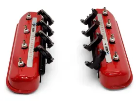 Kat-a4699 General Motors Katech Cast Aluminum Dry Sump Valve Covers With Coil Relocation Bracket Ls3 Ls7