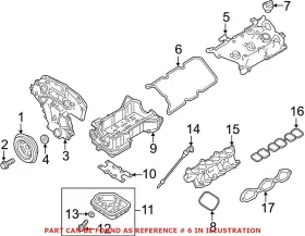 132709pm0b-bb Genuine Nissan Oem Driver Left Engine Valve Cover Gasket 132709pm0b For