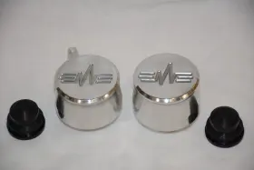 6114pol Gh Polished Aluminum Heartbeat Valve Cover Breather Pcv Set Street Rod Breathers