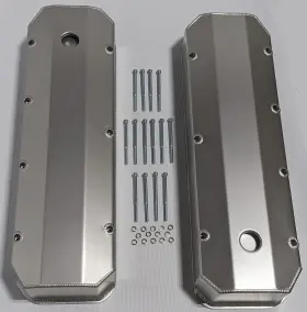 Gh-1323-pol Gh 65-95 Big Block Chevy 396 427 454 Polished Fabricated Aluminum Tall Valve Covers