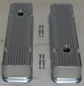 Gh1383-clr Gh Pontiac Fabricated Finned Aluminum Valve Covers 389 350 400 421 428 455 Return