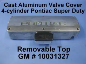 10031327 Gm Pontiac Super Duty Cast Aluminum 4-cylinder Valve Cover Iron Duke 2.5 L