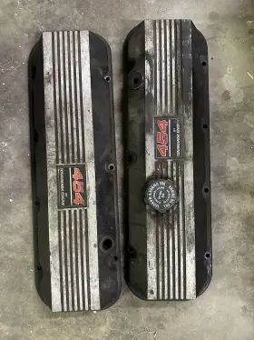 10183743 Gm 96-00 Chevy/gm Tonawanda 454 Big Block Mercruiser 7.4l Aluminum Valve Covers Oem