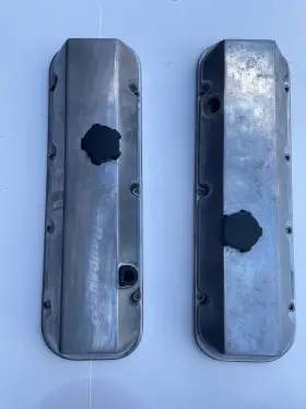 14097036 Gm Bb Chevrolet Crate Motor Valve Covers Polished Short With Gasket