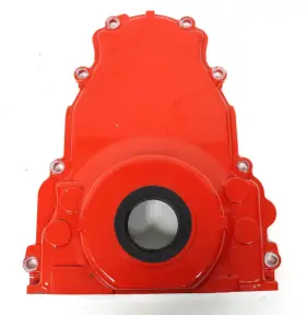 500ls1 Gm Ls Gen Three Engine Timing Cover Rear Main Seal Plate Powder Coated