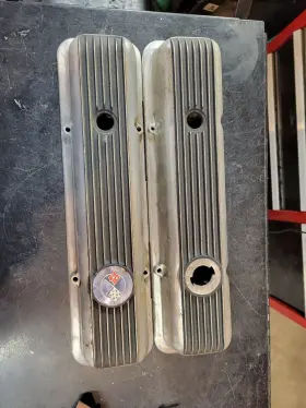 P3965544rh Gm Corvette Camaro P3965543lh Z/28 Aluminum Valve Covers With Drippers