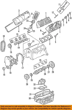 89017415 Gm Oem 85-03 Blazer Enginetransaxle Engine Parts-valve Cover