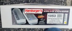 1053 Hamburger Big Block Chevy Valve Covers #1053 New In Box 396 427 454 Bbc