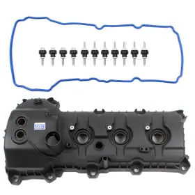 Zm858nm Hichange Left Valve Cover With Gasket Compatible Ford F-150 Edge Mustang Transit And Fits