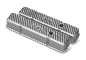 241-240 Holley Valve Covers - Vintage Series Finned Sbc Natural