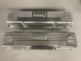 262-400 Holley 241-47 Small Block Chevy Polished Valve Covers V-8 Thru 1985