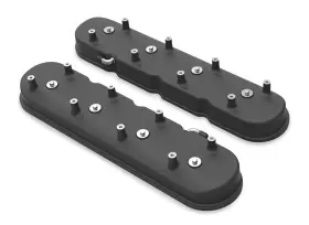 241-97 Holley Tall Ls Valve Covers For Dry Sump Applications - Satin Black