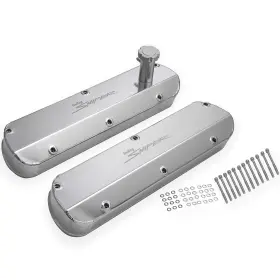 260-351w Holley 890013 Fabricated Aluminum Tall Valve Covers 1962-1985 Ford With