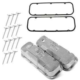 9109122 Holley 241-84 Bb Fits Chevy M/t Valve Cover Install Kit Pol Cast Alum