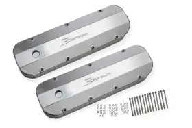 890002 Holley Sniper Efi Valve Cover - Fabricated Aluminum Bbc Natural Anodized