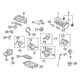 12030r70a00 Honda Oe For Accord 2008-2012 Left Engine Valve Cover Gasket Set