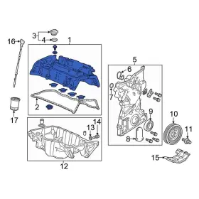 123105g0a00 Honda Oe For Accord 2013-2017 Front Engine Valve Cover