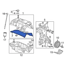 123415a2a01 Honda Oe For Accord 2013-2017 Engine Valve Cover Gasket
