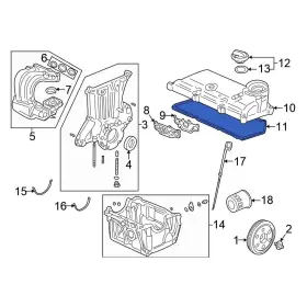 12341phm000 Honda Oe For Insight 2000-2006 Engine Valve Cover Gasket