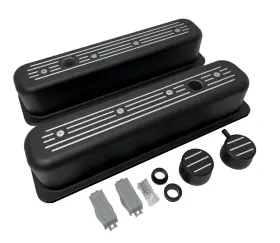 Spp-bm305350-bk Hp7 Sb Chevy Valve Covers Center Bolt Vortec Gmc 305 5.0 And 350 5.7 Dress Up Kit Tall