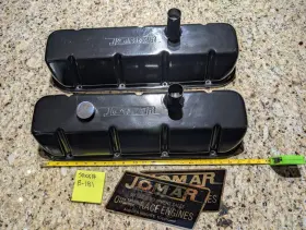 04-1255 Imco Marine Jomar Offshore Racing Bbc Bb Chevy Big Block Tall Valve Covers Black